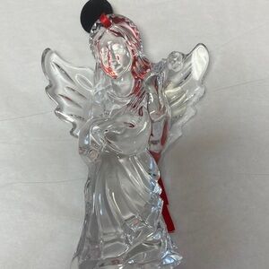 Waterford Crystal Angel with Red Highlights